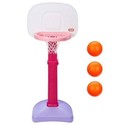 TotSports™ Easy Score™ Pink Basketball Set with 3 Basketballs